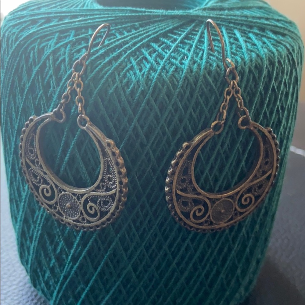 Dark metal earrings!